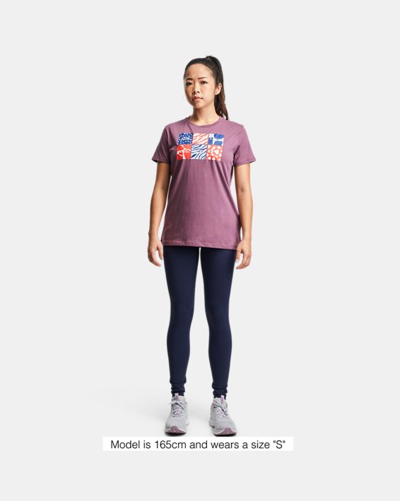 Women's UA Graphic T-Shirt, Purple, pdpMainDesktop image number 2